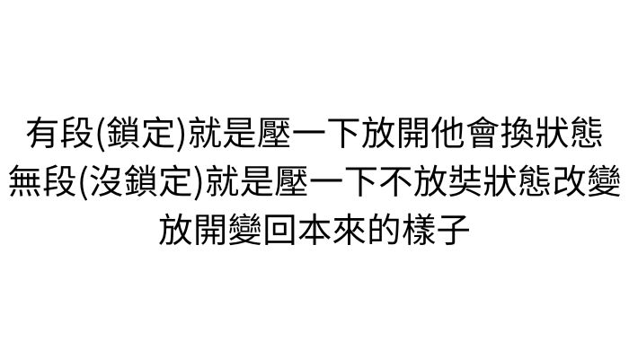 開關結構與動作方式示意圖